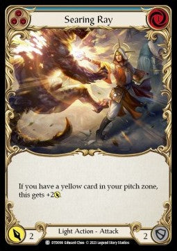 Searing Ray (Blue) (Rainbow Foil) - Dusk till Dawn (Common) [DTD-099]