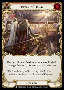 Break of Dawn (Red) (Rainbow Foil) - Dusk till Dawn (Common) [DTD-100]