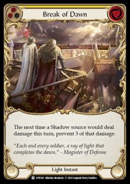 Break of Dawn (Yellow) (Rainbow Foil) - Dusk till Dawn (Common) [DTD-101]