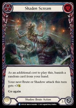 Shaden Scream (Blue) (Rainbow Foil) - Dusk till Dawn (Rare) [DTD-120]