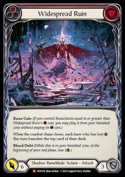 Widespread Ruin (Rainbow Foil) - Dusk till Dawn (Majestic) [DTD-139]