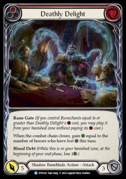 Deathly Delight (Red) (Rainbow Foil) - Dusk till Dawn (Rare) [DTD-143]