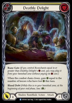 Deathly Delight (Yellow) (Rainbow Foil) - Dusk till Dawn (Rare) [DTD-144]