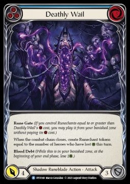 Deathly Wail (Blue) (Rainbow Foil) - Dusk till Dawn (Rare) [DTD-148]