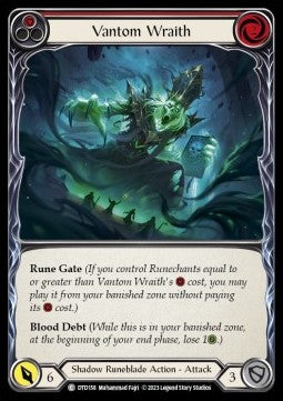 Vantom Wraith (Red) (Rainbow Foil) - Dusk till Dawn (Common) [DTD-158]