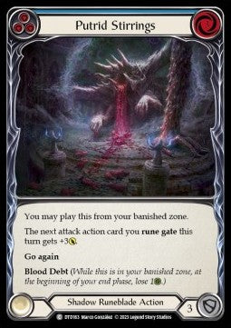 Putrid Stirrings (Blue) (Rainbow Foil) - Dusk till Dawn (Common) [DTD-163]