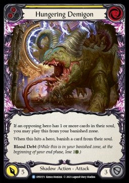 Hungering Demigon (Yellow) (Rainbow Foil) - Dusk till Dawn (Rare) [DTD-173]
