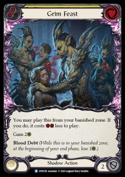 Grim Feast (Yellow) (Rainbow Foil) - Dusk till Dawn (Rare) [DTD-176]