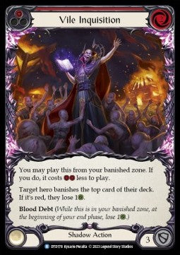Vile Inquisition (Red) (Rainbow Foil) - Dusk till Dawn (Rare) [DTD-178]