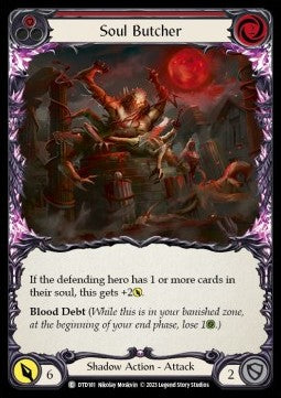 Soul Butcher (Red) (Rainbow Foil) - Dusk till Dawn (Common) [DTD-181]