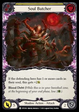 Soul Butcher (Yellow) (Rainbow Foil) - Dusk till Dawn (Common) [DTD-182]