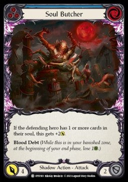 Soul Butcher (Blue) (Rainbow Foil) - Dusk till Dawn (Common) [DTD-183]