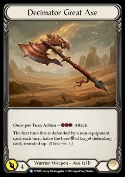 Decimator Great Axe (Cold Foil) - Dusk till Dawn (Rare) [DTD-205]