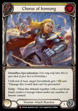 Chorus of Ironsong (Rainbow Foil) - Dusk till Dawn (Majestic) [DTD-208]