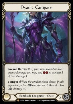 Dyadic Carapace (Extended Art Cold Foil) - Dusk till Dawn (Legendary) [DTD-211]