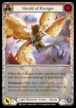 Herald of Ravages (Red) (Extended Art Regular) - Dusk till Dawn (Rare) [DTD-017]