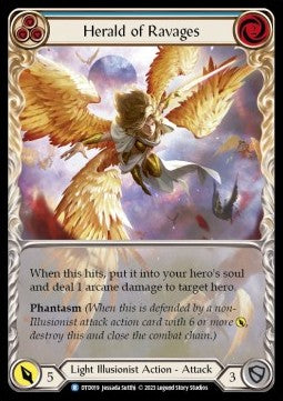 Herald of Ravages (Blue) (Extended Art Regular) - Dusk till Dawn (Rare) [DTD-019]
