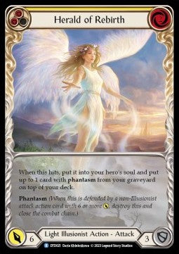 Herald of Rebirth (Yellow) (Extended Art Regular) - Dusk till Dawn (Rare) [DTD-021]