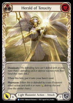 Herald of Tenacity (Red) (Extended Art Regular) - Dusk till Dawn (Rare) [DTD-023]