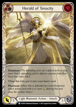 Herald of Tenacity (Yellow) (Extended Art Regular) - Dusk till Dawn (Rare) [DTD-024]