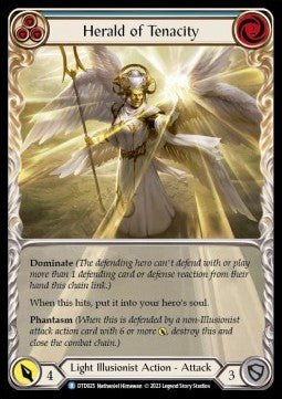 Herald of Tenacity (Blue) (Extended Art Regular) - Dusk till Dawn (Rare) [DTD-025]