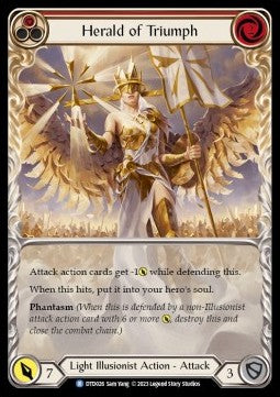 Herald of Triumph (Red) (Extended Art Regular) - Dusk till Dawn (Rare) [DTD-026]