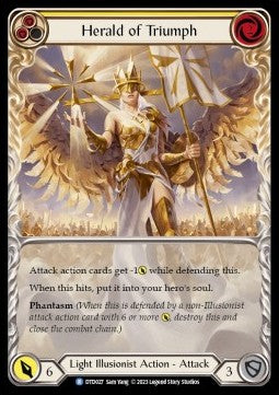 Herald of Triumph (Yellow) (Extended Art Regular) - Dusk till Dawn (Rare) [DTD-027]
