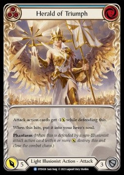 Herald of Triumph (Blue) (Extended Art Regular) - Dusk till Dawn (Rare) [DTD-028]