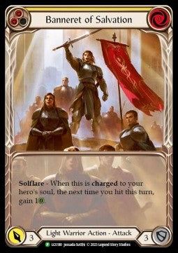 Banneret of Salvation (Extended Art Rainbow Foil) - LGS Promos (Promo) [LGS-180]