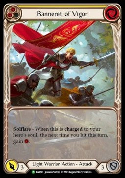 Banneret of Vigor (Extended Art Rainbow Foil) - LGS Promos (Promo) [LGS-181]