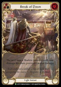Break of Dawn (Yellow) (Extended Art Rainbow Foil) - LGS Promos (Promo) [LGS-170]