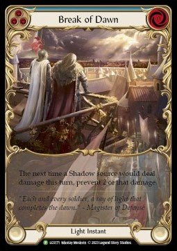 Break of Dawn (Blue) (Extended Art Rainbow Foil) - LGS Promos (Promo) [LGS-171]