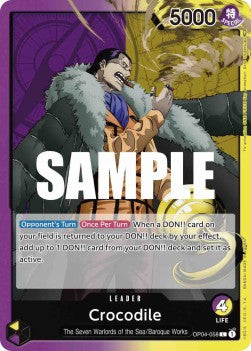 Crocodile (OP04-058) (V.1) - Kingdoms of Intrigue (Leader) [OP04-058]