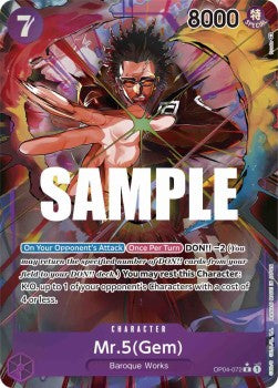 Mr.5(Gem) (OP04-072) (V.2) - Kingdoms of Intrigue (Alternate Art) [OP04-072]