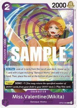 Miss.Valentine(Mikita) (OP04-066) - Kingdoms of Intrigue (Rare) [OP04-066]