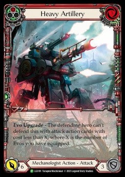 Heavy Artillery (Red) (Extended Art Rainbow Foil) - LGS Promos (Promo) [LGS-191]