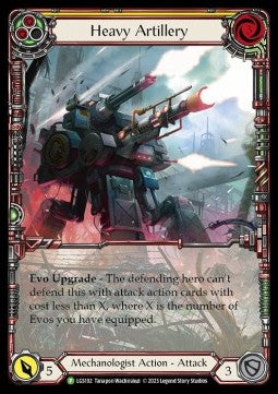 Heavy Artillery (Yellow) (Extended Art Rainbow Foil) - LGS Promos (Promo) [LGS-192]