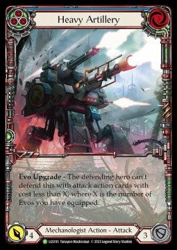Heavy Artillery (Blue) (Extended Art Rainbow Foil) - LGS Promos (Promo) [LGS-193]
