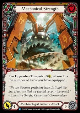 Mechanical Strength (Yellow) (Rainbow Foil) - Bright Lights (Rare) [EVO-068]