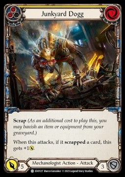 Junkyard Dogg (Yellow) (Rainbow Foil) - Bright Lights (Common) [EVO-127]