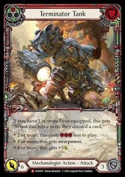 Terminator Tank (Extended Art Rainbow Foil) - Bright Lights (Majestic) [EVO-055]