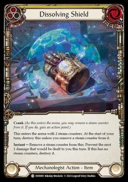 Dissolving Shield (Yellow) (Rainbow Foil) - Bright Lights (Common) [EVO-088]