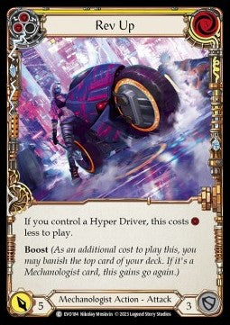 Rev Up (Yellow) (Rainbow Foil) - Bright Lights (Common) [EVO-184]