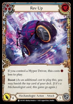 Rev Up (Blue) (Rainbow Foil) - Bright Lights (Common) [EVO-185]