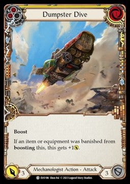 Dumpster Dive (Yellow) (Rainbow Foil) - Bright Lights (Common) [EVO-196]