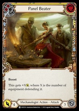 Panel Beater (Yellow) (Rainbow Foil) - Bright Lights (Common) [EVO-214]