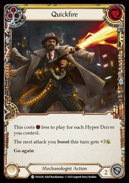 Quickfire (Yellow) (Rainbow Foil) - Bright Lights (Common) [EVO-226]