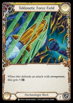 Teklonetic Force Field (Yellow) (Rainbow Foil) - Bright Lights (Common) [EVO-232]