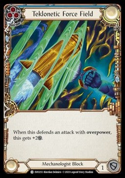 Teklonetic Force Field (Blue) (Rainbow Foil) - Bright Lights (Common) [EVO-233]