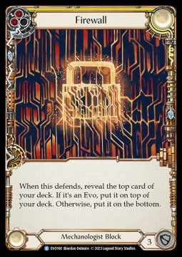 Firewall (Yellow) (Rainbow Foil) - Bright Lights (Rare) [EVO-160]